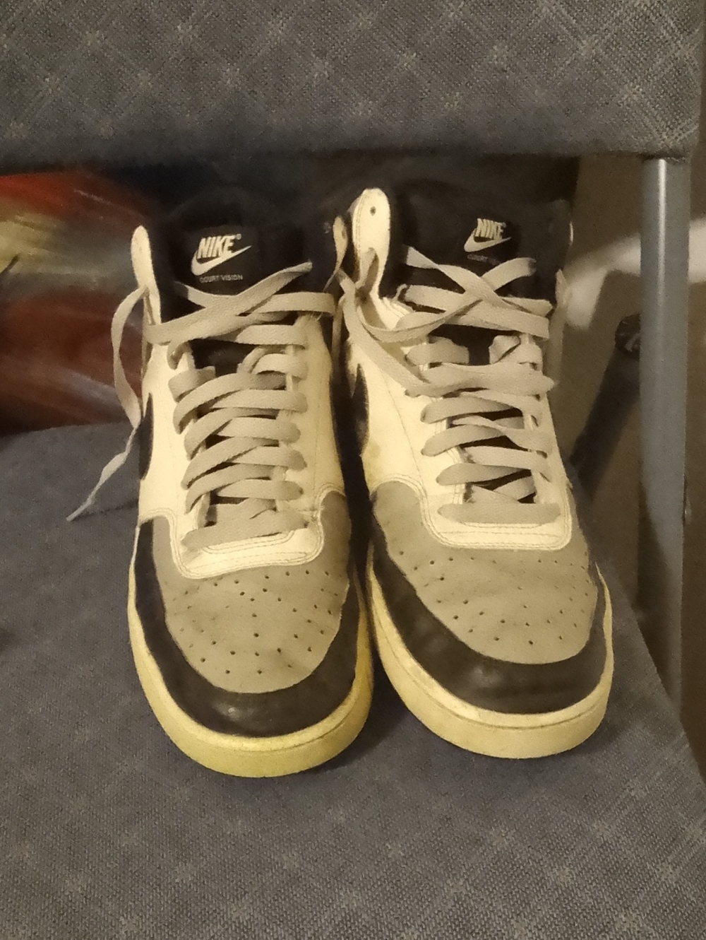 Nike Low-Top Sneakers in Black and Cream